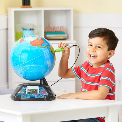 Zaivanta Magic Adventures Globe – Interactive Educational Learning Globe for Kids, STEM Geography Toy (Frustration-Free Packaging)