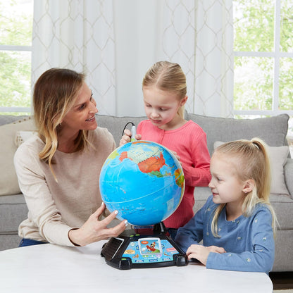 Zaivanta Magic Adventures Globe – Interactive Educational Learning Globe for Kids, STEM Geography Toy (Frustration-Free Packaging)